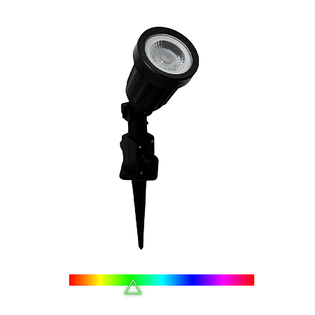 Luminária Espeto para Jardim Led ECO 5W Luz Verde Bivolt - Opus