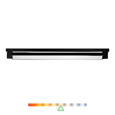 Luminária de Trilho Eletrificado LINEA Direcionável 113cm 30W 4000K 1950lm Preto - Opus