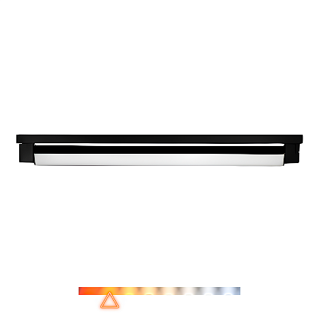 Luminária de Trilho Eletrificado LINEA Direcionável 113cm 30W 3000K 1950lm Preto - Opus