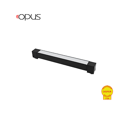 Luminária de Trilho Eletrificado LINEA Direcionável 60cm 20W 3000K 1350lm Preto - Opus