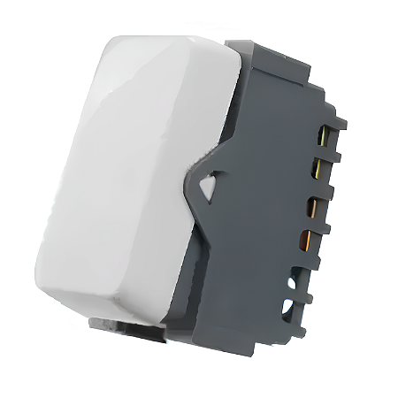 Módulo Interruptor Bipolar Simples 10A 250V Linha B3 Branco - Margirius