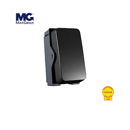 Módulo Interruptor Paralelo 10A 250V Linha B3 Preto - Margirius