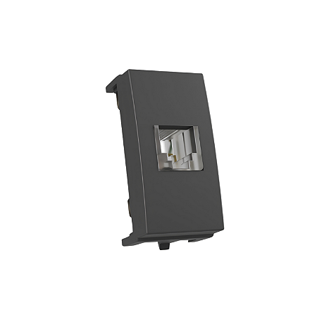 Tomada RJ11 Linha Sleek Grafite - Margirius