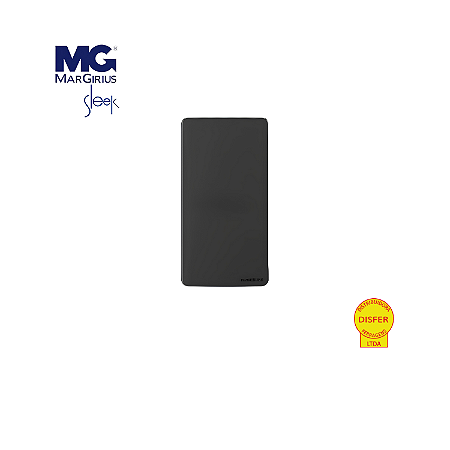 Placa Cega para Condulete 3/4 Preta – Linha Sleek - MarGirius