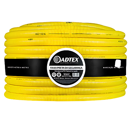 Conduíte Flexível PVC Amarelo B 1/2" com 50m – Adtex