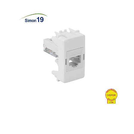 Módulo Tomada de Rede RJ45 Cat5 - Linha Simon 19/20