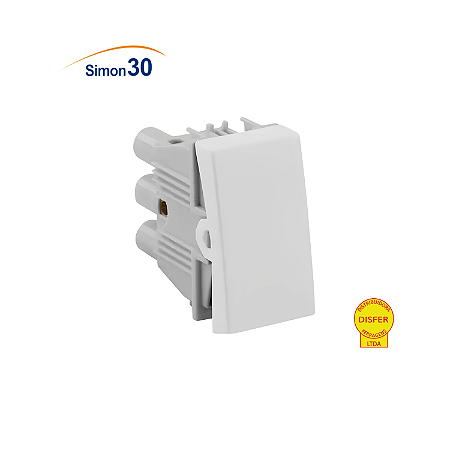 Módulo Interruptor Simples Branco - Linha Simon 30/35