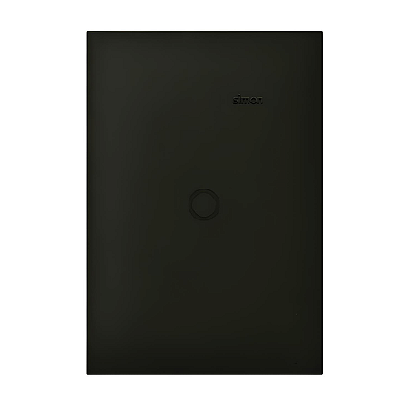 Placa 4x2 Cega Preto Fosco - Linha Simon 35/30