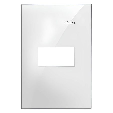 Placa 4x2 1 Posto Horizontal Branca - Linha Simon 35/30