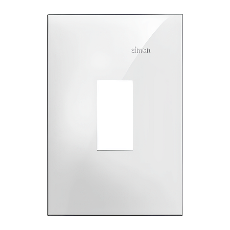 Placa 4x2 1 Posto Vertical Branca - Linha Simon 35/30
