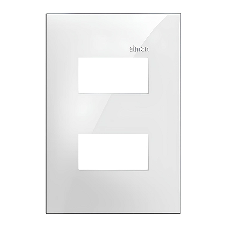 Placa 4x2 2 Postos Separados Branca - Linha Simon 35/30