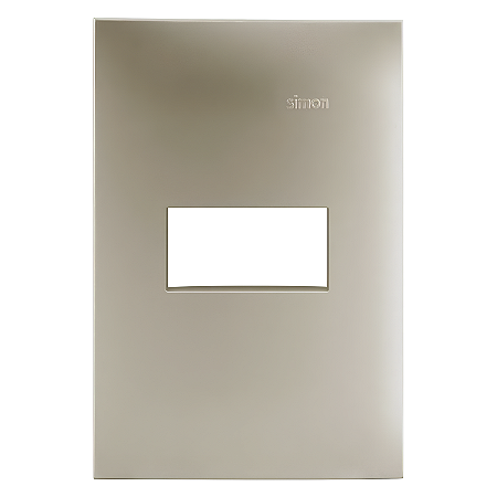 Placa 4x2 1 Posto Champagne - Linha Simon 35/30