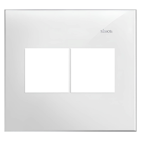 Placa 4x4 2+2 Postos Branca - Linha Simon 35/30
