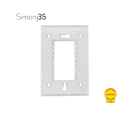 Suporte para Placa 4x2 Horizontal Branco - Linha Simon 35/30