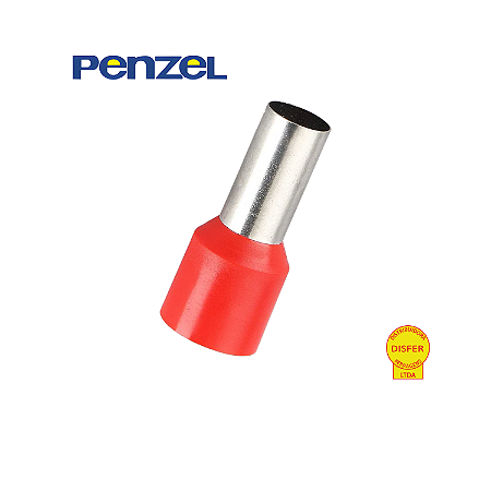 Terminal Pré-Isolado Ilhós Vermelho 35mm² Condutor 16mm Unidade - Penzel
