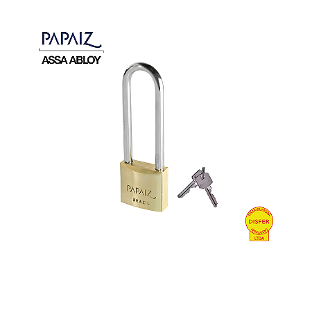 Cadeado Latão Haste Longa CR35/70 - Papaiz