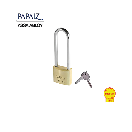 Cadeado Latão Haste Longa CR35/50 - Papaiz