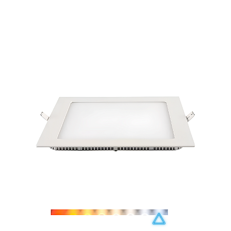 Painel LED Quadrado de Embutir 12W 6500K 830lm Bivolt - Brilia