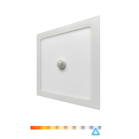 Painel Home LED de Embutir com Sensor de Presença 18W 6500k 1530lm Bivolt - Bronzearte