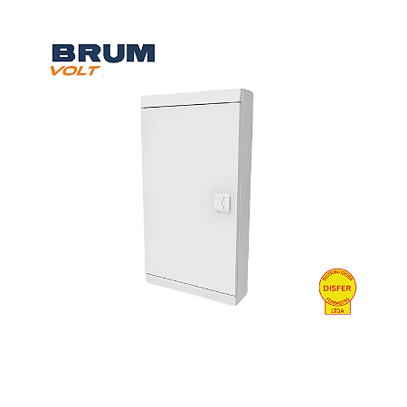 Quadro de Distribuição de Sobrepor 34 Polos 100A 1000V – Brum VOLT34