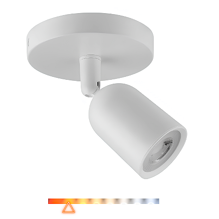Spot LED Sobrepor Direcionável com Canopla 7W 3000K 560lm Bivolt – Opus