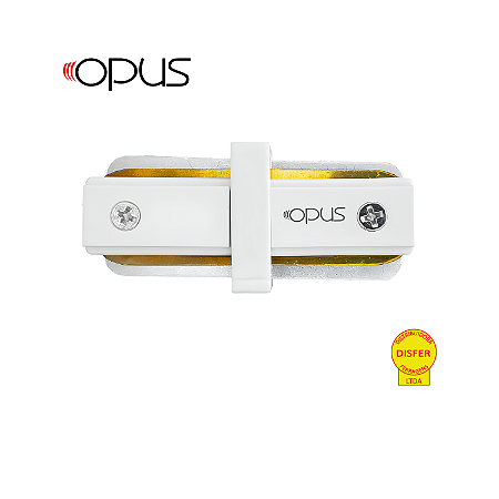 Conector I para Trilho Eletrificado Branco - Opus