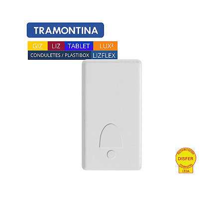 Módulo Pulsador de Campainha 10A 250V Branco LIZ - Tramontina