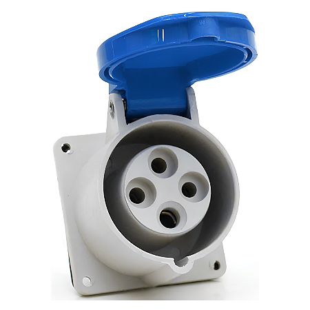 Tomada Industrial de Embutir 3P+T 32A 220-240V Azul – Strahl