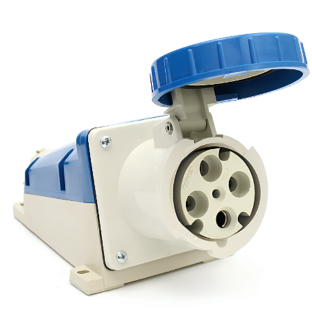 Tomada Industrial de Sobrepor 3P+T 125A 9H 220-240V IP67 Azul – Strahl