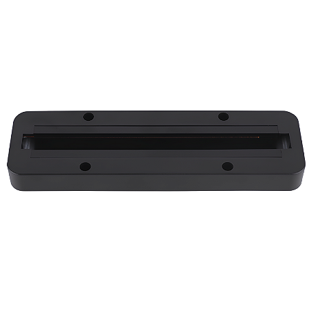 Canopla Mini Trilho Eletrificado Retangular 210x60mm - Preto – Embu LED