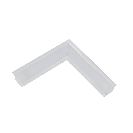 Junção de Teto/Teto para Perfil de Embutir Wood - Branco – Usina Design