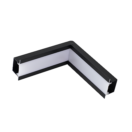 Junção de Parede/Teto para Perfil de Embutir Garbo - Preto – Usina Design