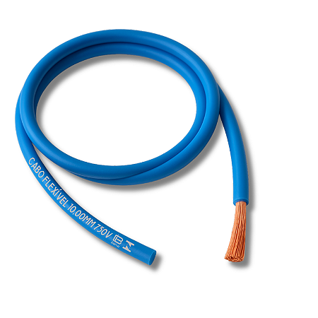 Cabo Flexível 10,00mm Azul (Cada Metro) - Ibérica