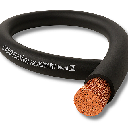 Cabo Flexível 240,00mm Preto (Cada Metro) - Megatron