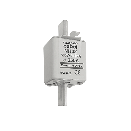 Fusível Retardado NH2 350A 500V 100kA - Cebel