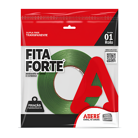 Fita Dupla Face Transparente Fita Forte 9mm x 20m – Adere