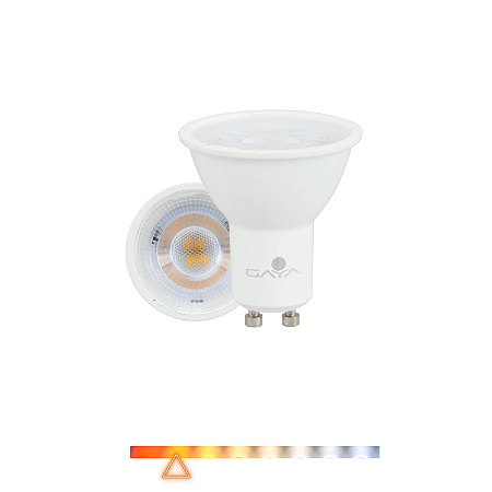 Lâmpada Dicroica LED GU10 MR16 7W 2700K Bivolt - Gaya