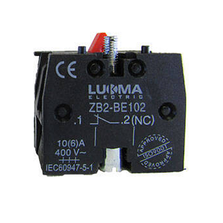Bloco Auxiliar Contator Botão ZB2-BE102 – 1NF – Lukma