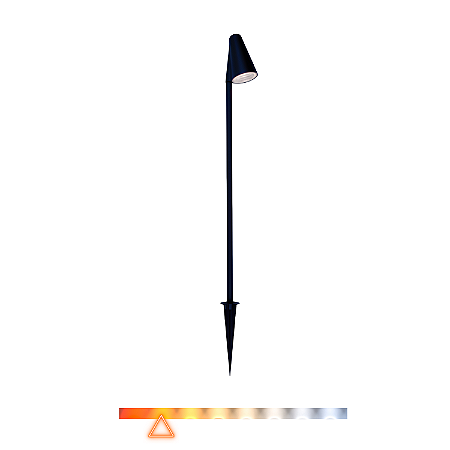 Luminária Espeto de Jardim LED Lia 6W 3000K 600lm Bivolt IP65 Preto - Gaya