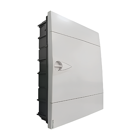 Caixa de Distribuição Centrinho de Embutir para 24 Módulos DIN PVC BR24 - Brum