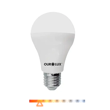 Lâmpada Bulbo LED 15W 3000K Bivolt - Ourolux