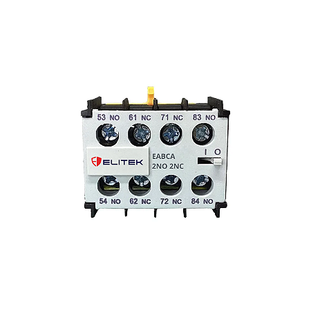 Bloco para Contator Auxiliar Mini 1733 EABCA 2NA + 2NF – Elitek