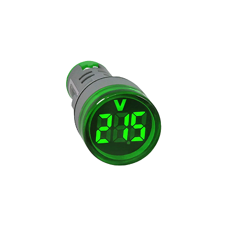 Voltímetro Digital AC 12-500V Verde LK-KN52 22mm – Lukma
