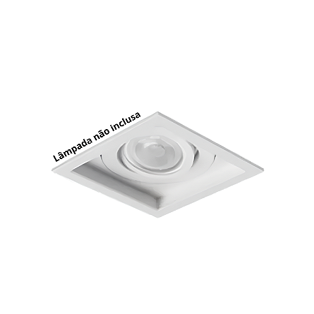 Spot de Embutir Quadrado Recuado Alumínio MR16 Direcionável – Revoluz