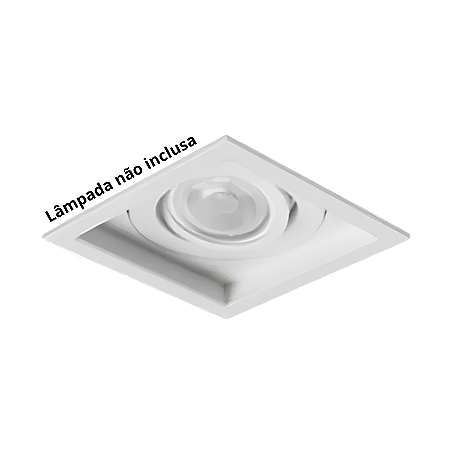 Spot de Embutir Quadrado Recuado Alumínio PAR20 Direcionável – Revoluz