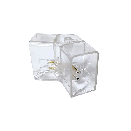 Conector Junção Transparente para Perfil Honey T5 120° – SL Iluminação