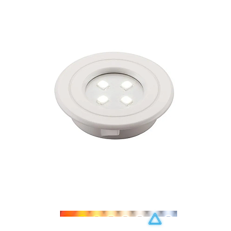 Spot LED para Móveis Marcenaria 1W 90lm 6000K Bivolt Branco - Pix