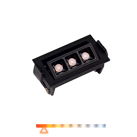 Spot de Embutir Point Direcionável 6W 390lm 2700K IRC>90 Bivolt Preto – Spotline