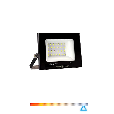 Refletor SuperLED 30W 6500K 2700lm IP65 Bivolt – Ourolux