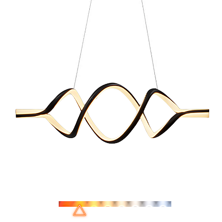 Pendente LED Horizon DNA Black 38W 2090LM 3000K Bivolt – Hevvy